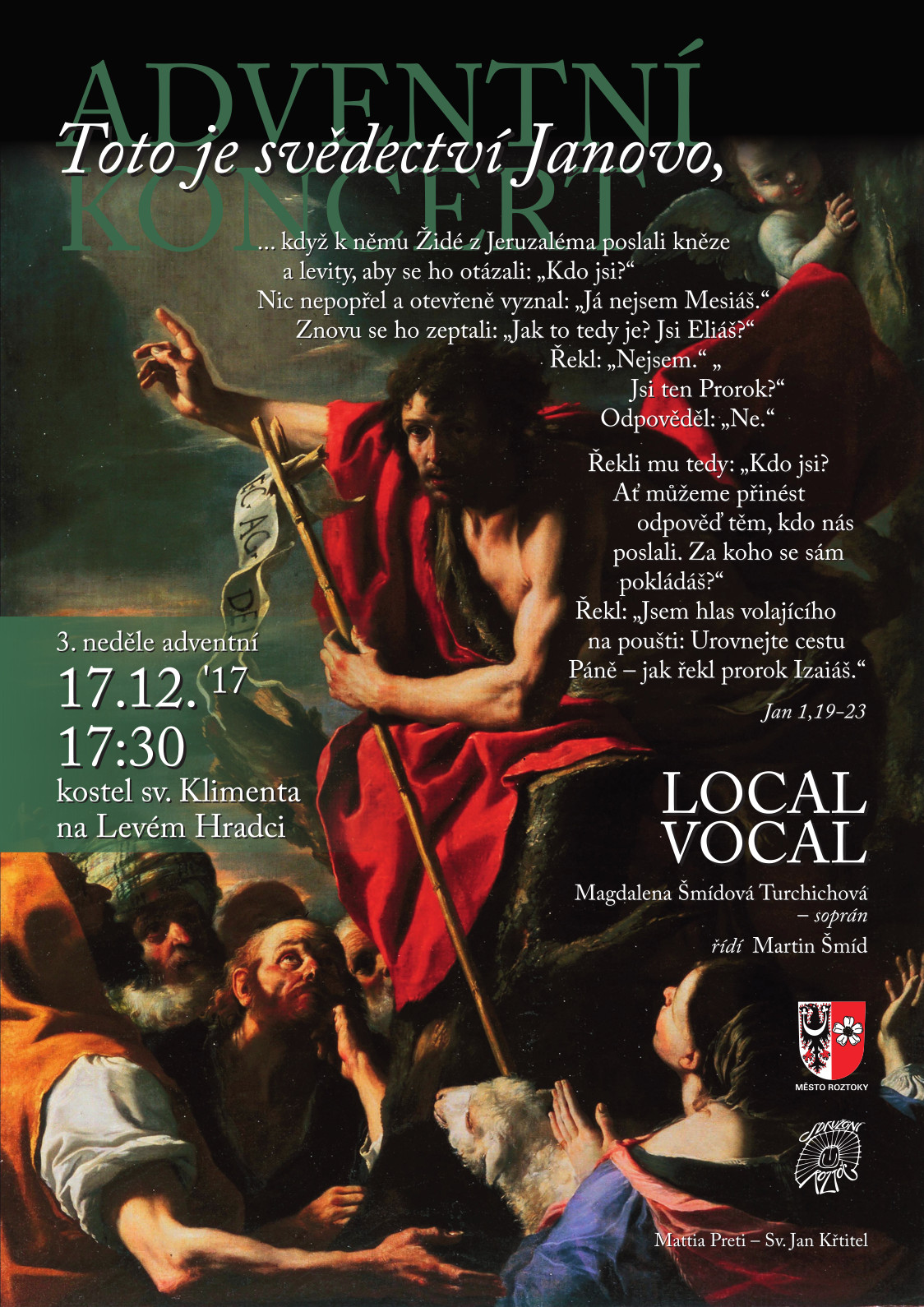 Adventní koncert na Levém Hradci 17. prosince 2017