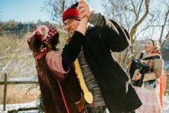 Masopust 2021 (Skupina Královny Nevěsty, Ženicha a Medvěda) - foto Jan Hromádko