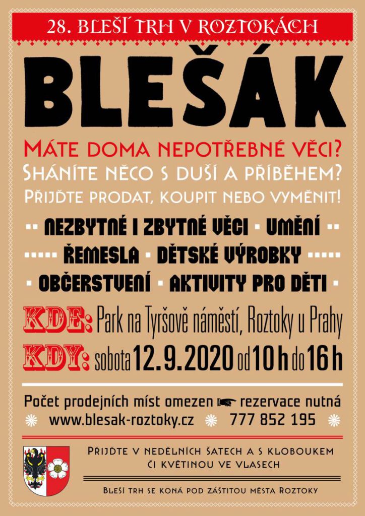 Plakát blešáku 2020-09
