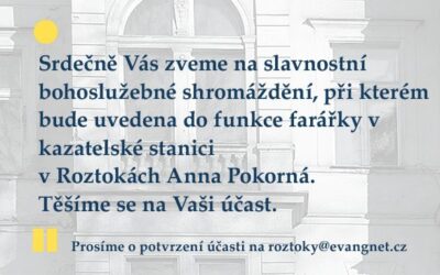 Instalace farářky ČCE