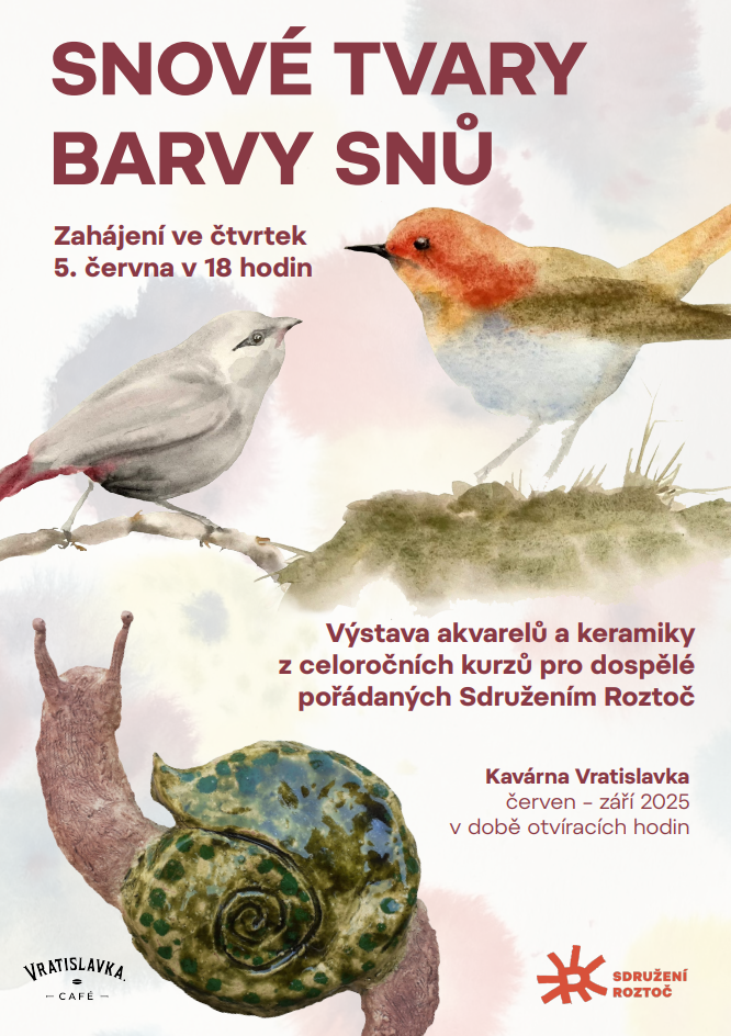 Výstavva akvarelů Snové tvary barvy snů